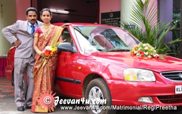 Regi Preetha Wedding Car Photos
